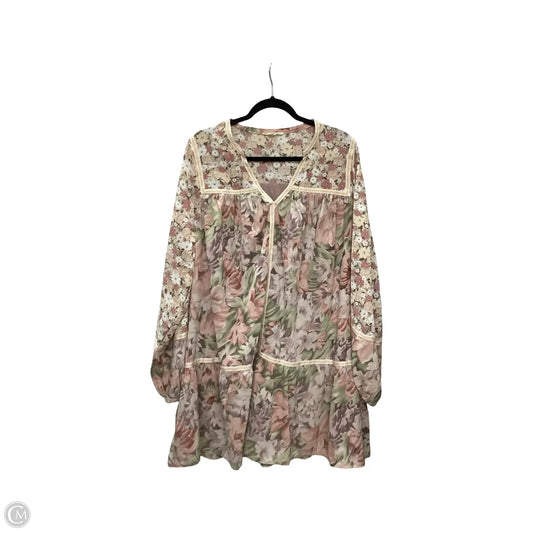 Dress Casual Short By Entro In Floral Print, Size: 1x