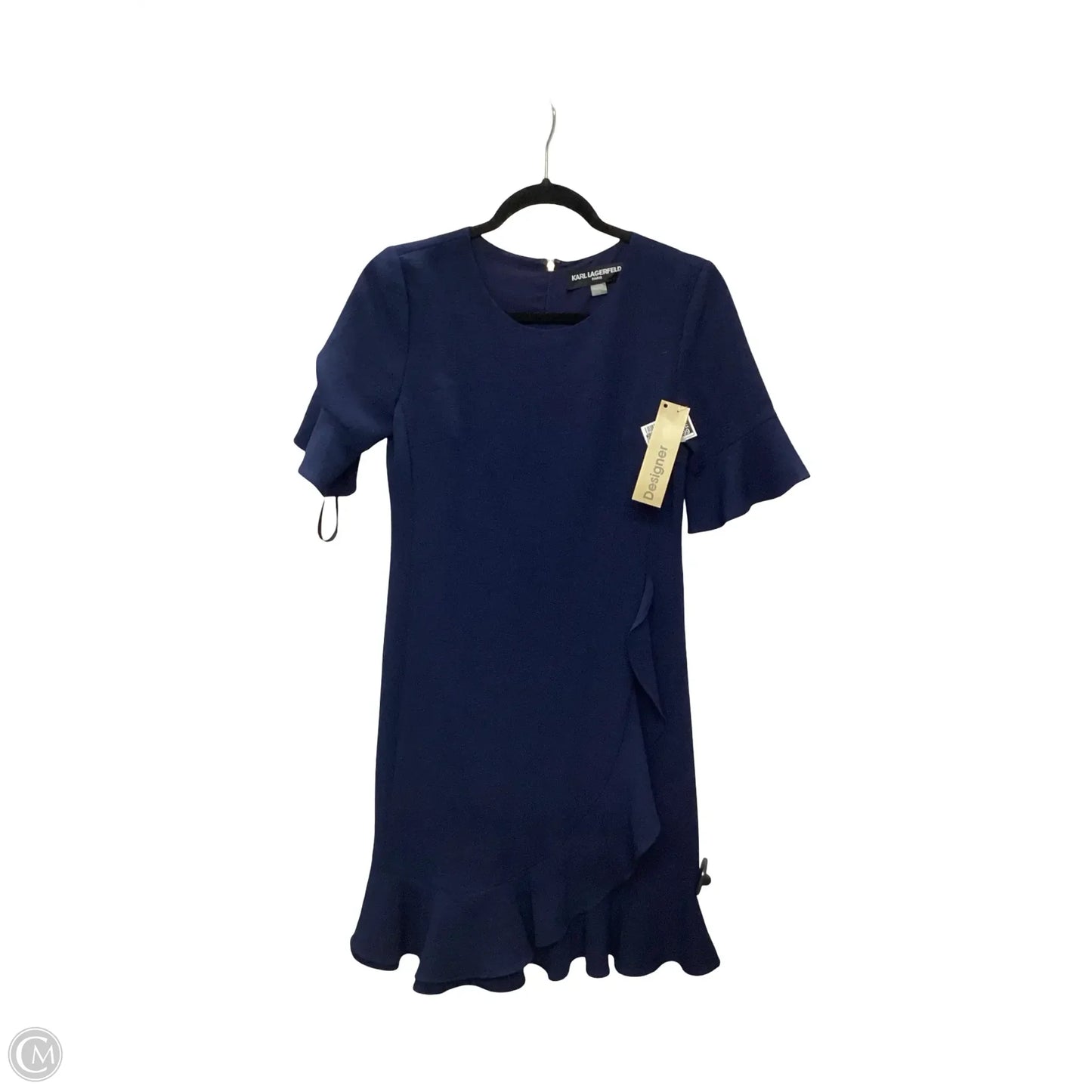 Dress Designer By Karl Lagerfeld In Navy, Size: 2