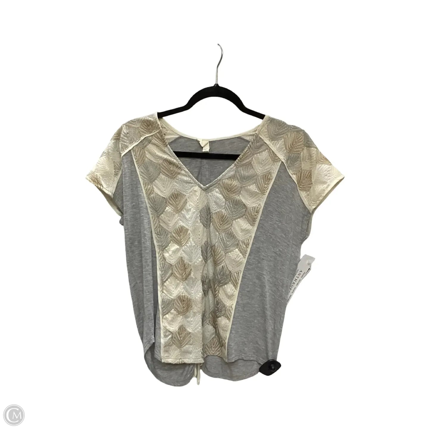 Blouse Short Sleeve By Tiny In Tan, Size: S