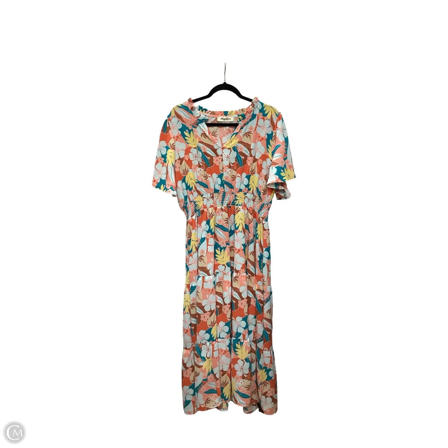 Dress Casual Maxi By Haptics In Floral Print, Size: 1x