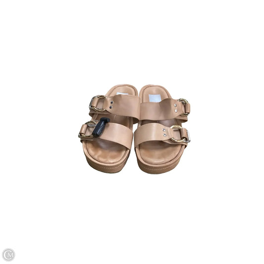 Sandals Heels Platform By Dolce Vita In Brown, Size: 8