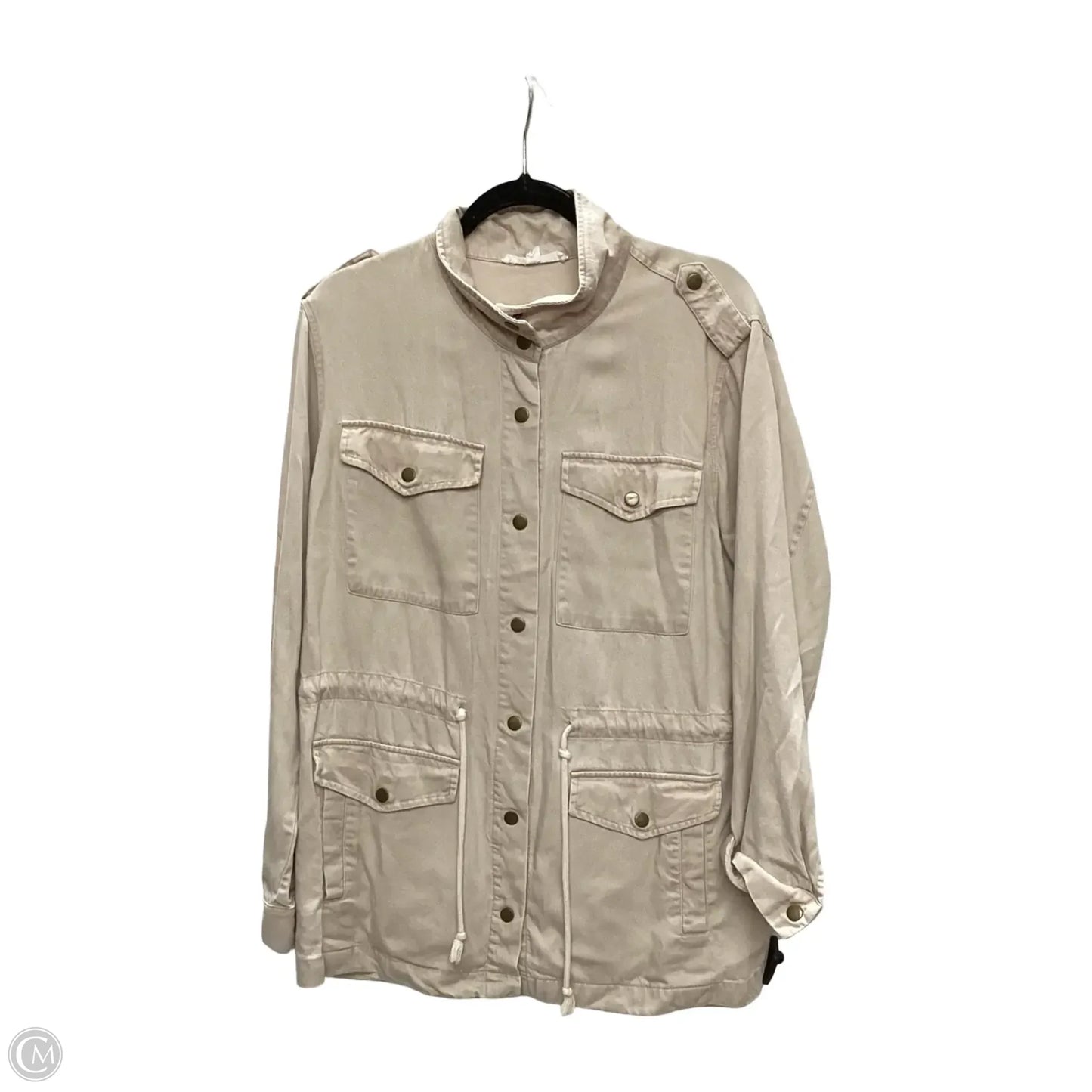 Jacket Denim By Jane And Delancey In Tan, Size: L