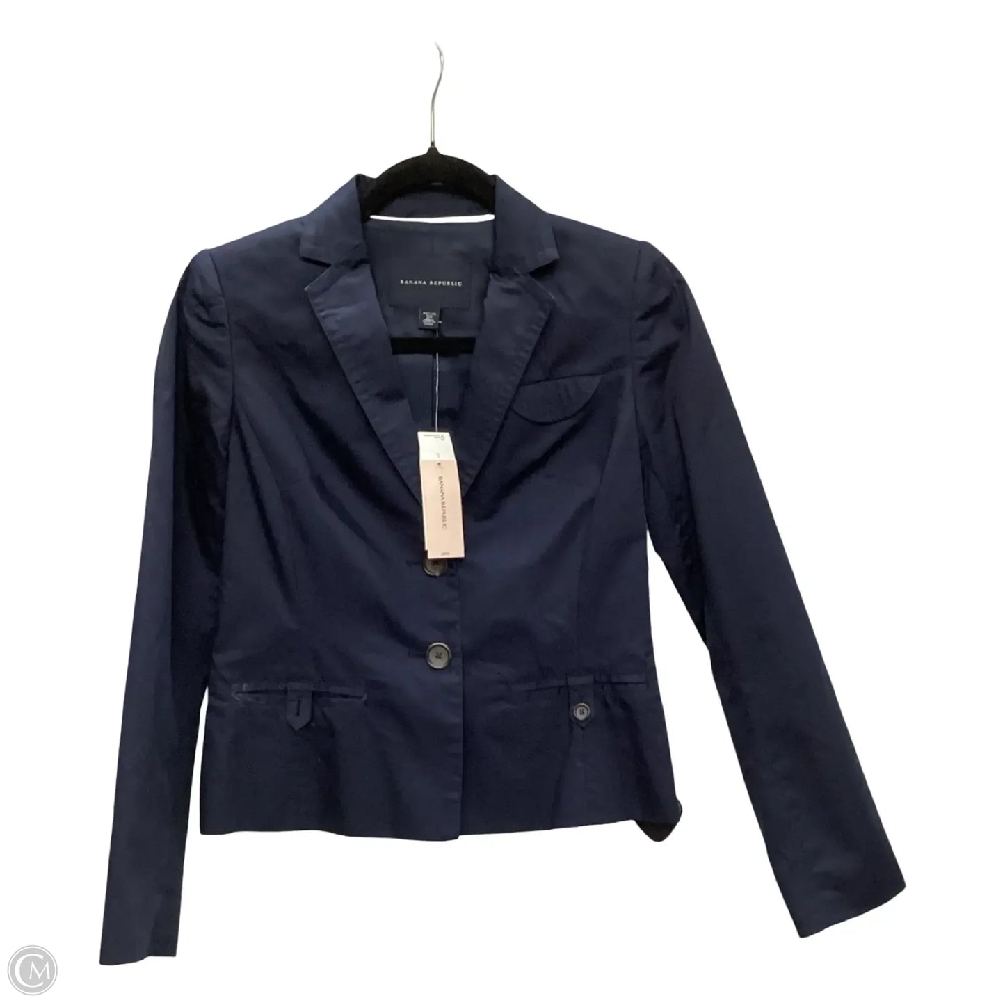 Blazer By Banana Republic In Navy, Size: 2p