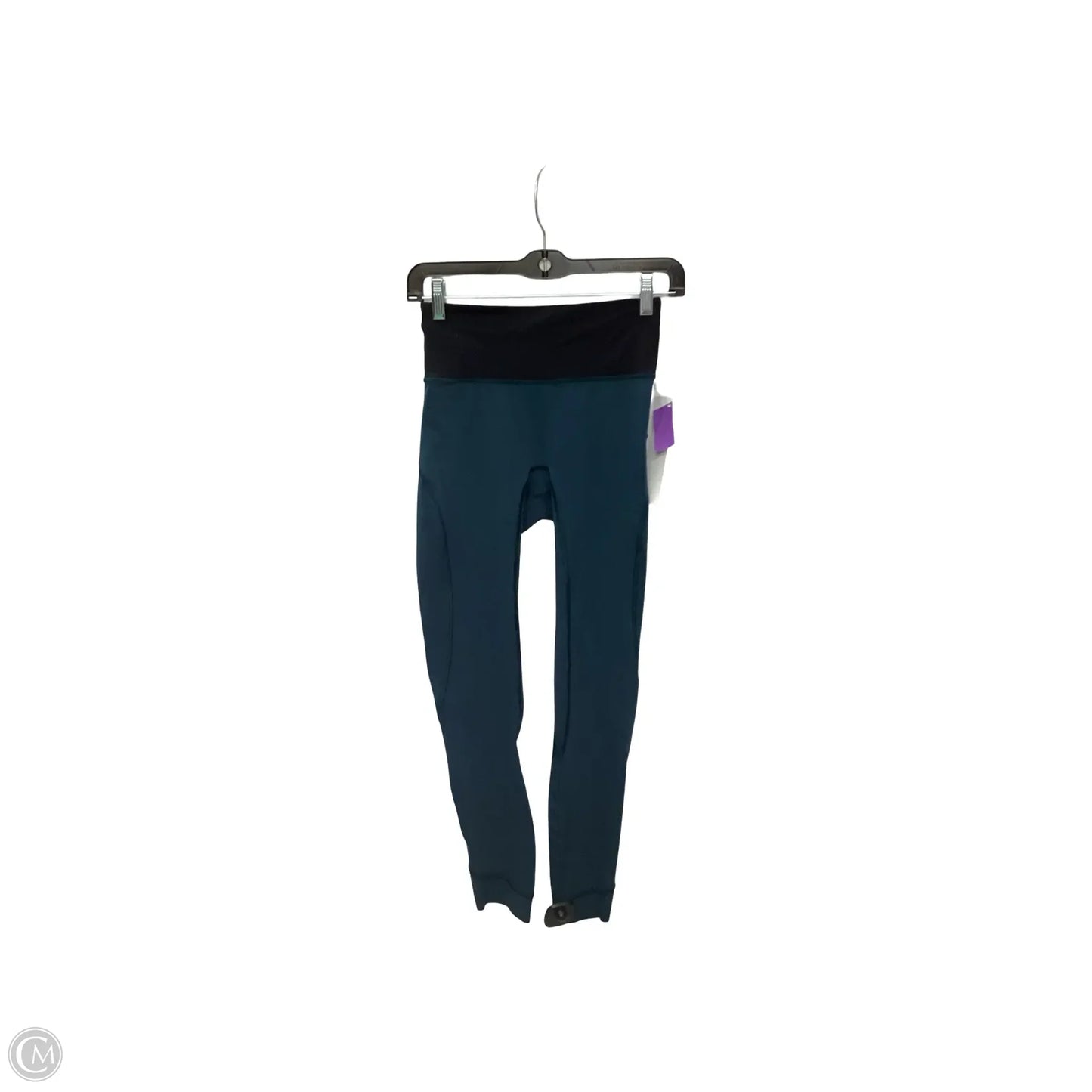Athletic Capris By Lululemon In Teal, Size: 4
