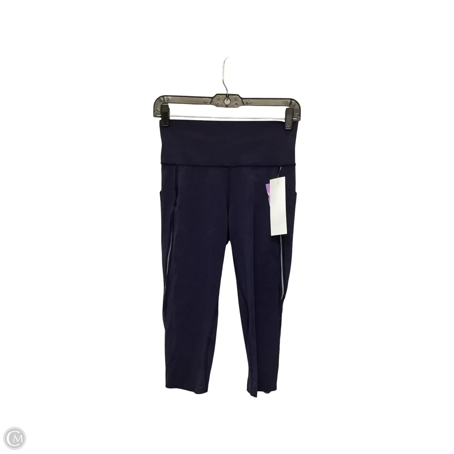 Athletic Capris By Lululemon In Navy, Size: 6