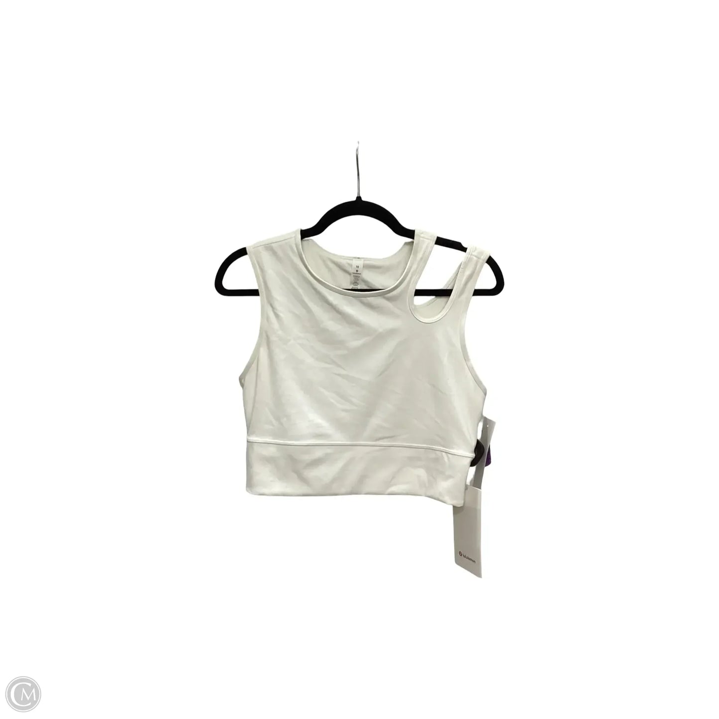 Athletic Tank Top By Lululemon In White, Size: 10