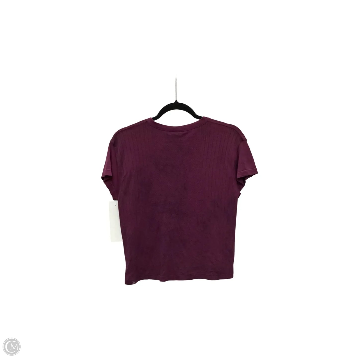 Athletic Top Short Sleeve By Lululemon In Purple, Size: 6