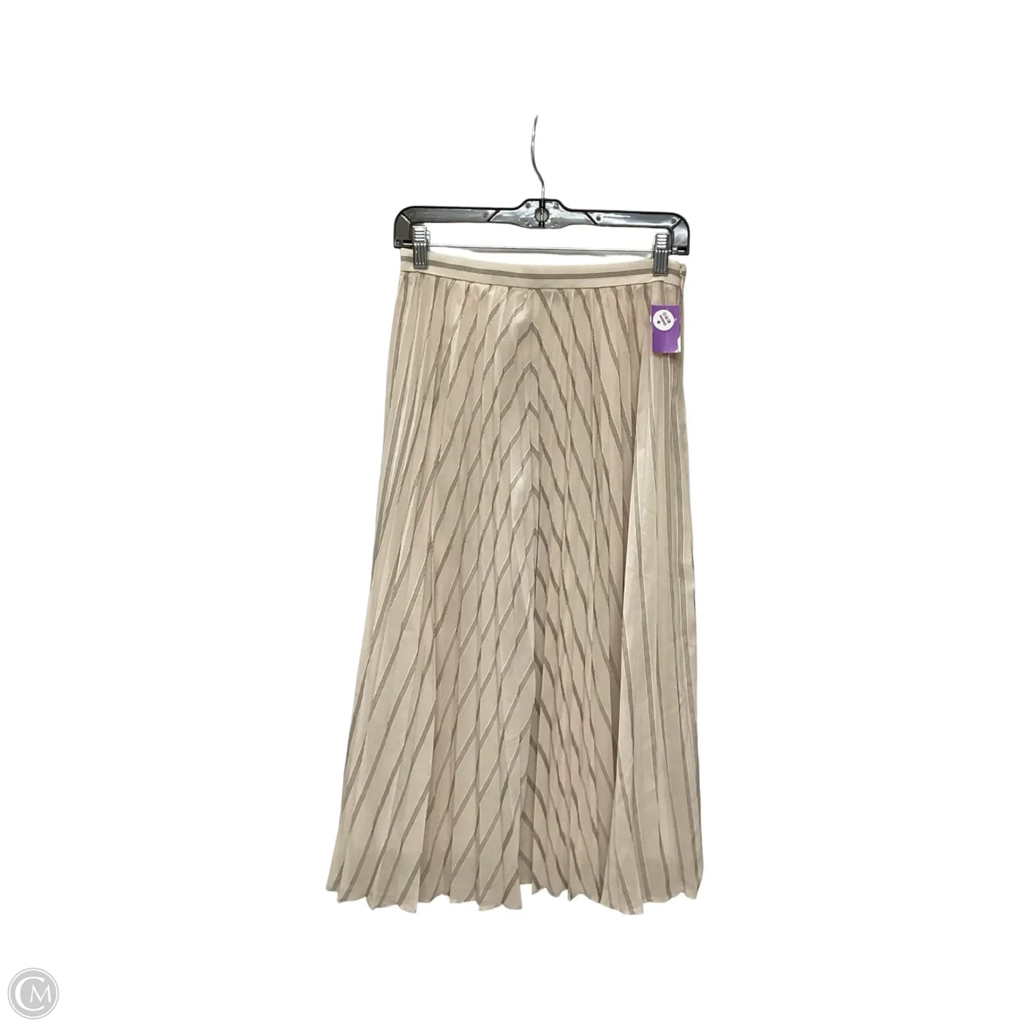 Skirt Midi By Banana Republic In Striped Pattern, Size: 2p