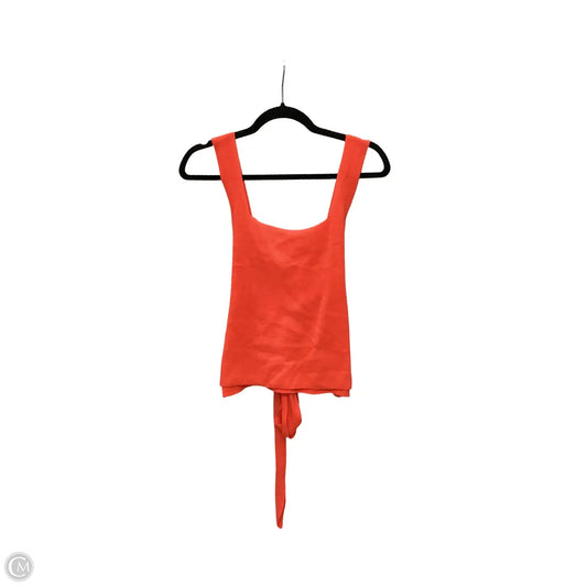 Blouse Sleeveless By Anthropologie In Orange, Size: S