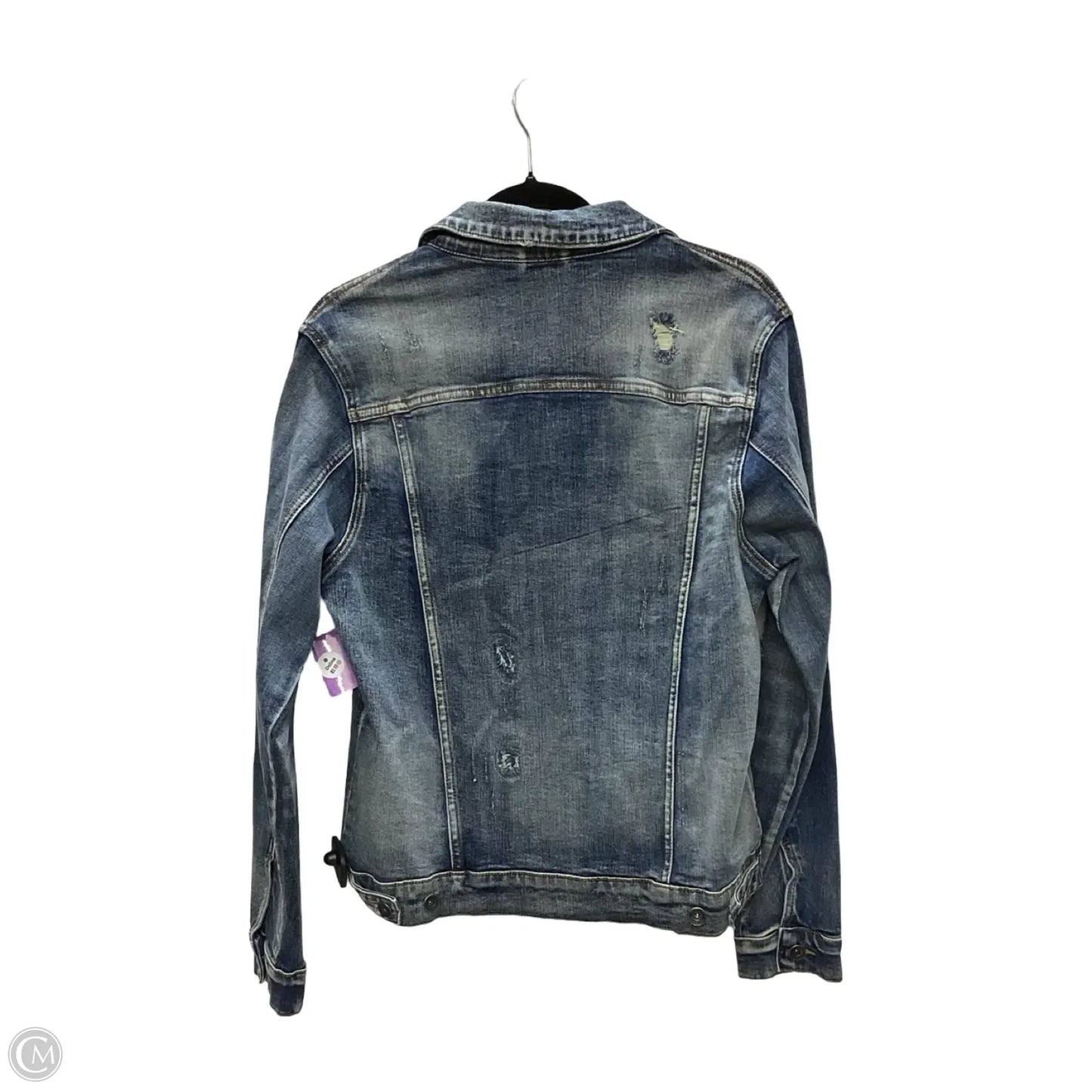 Jacket Denim By Clothes Mentor In Blue Denim, Size: M