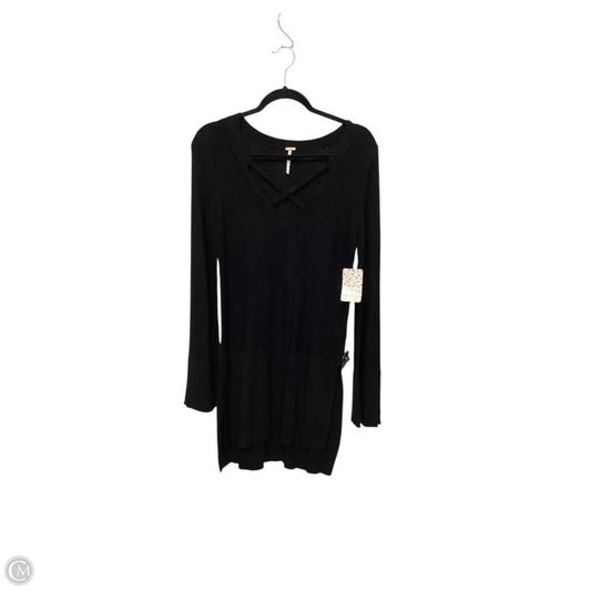 Top Long Sleeve By Free People In Black, Size: S
