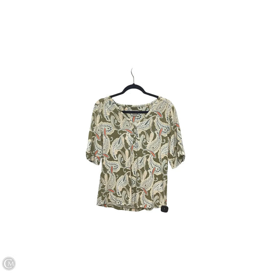 Top Short Sleeve By Chicos In Multi-colored, Size: M