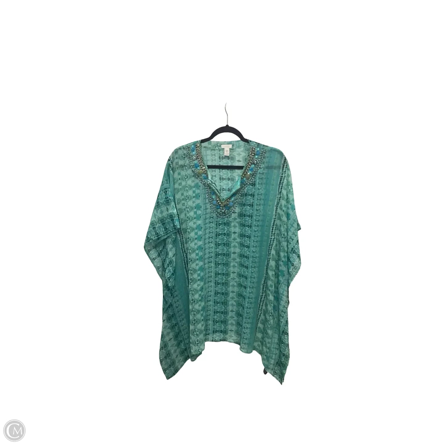 Swimwear Cover-up By Chicos In Green, Size: S