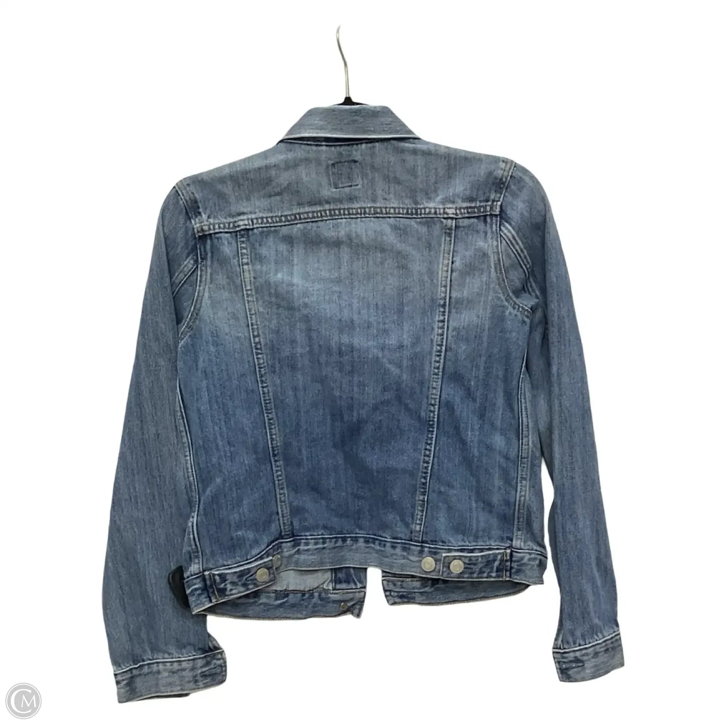 Jacket Denim By Gap In Blue Denim, Size: Xs