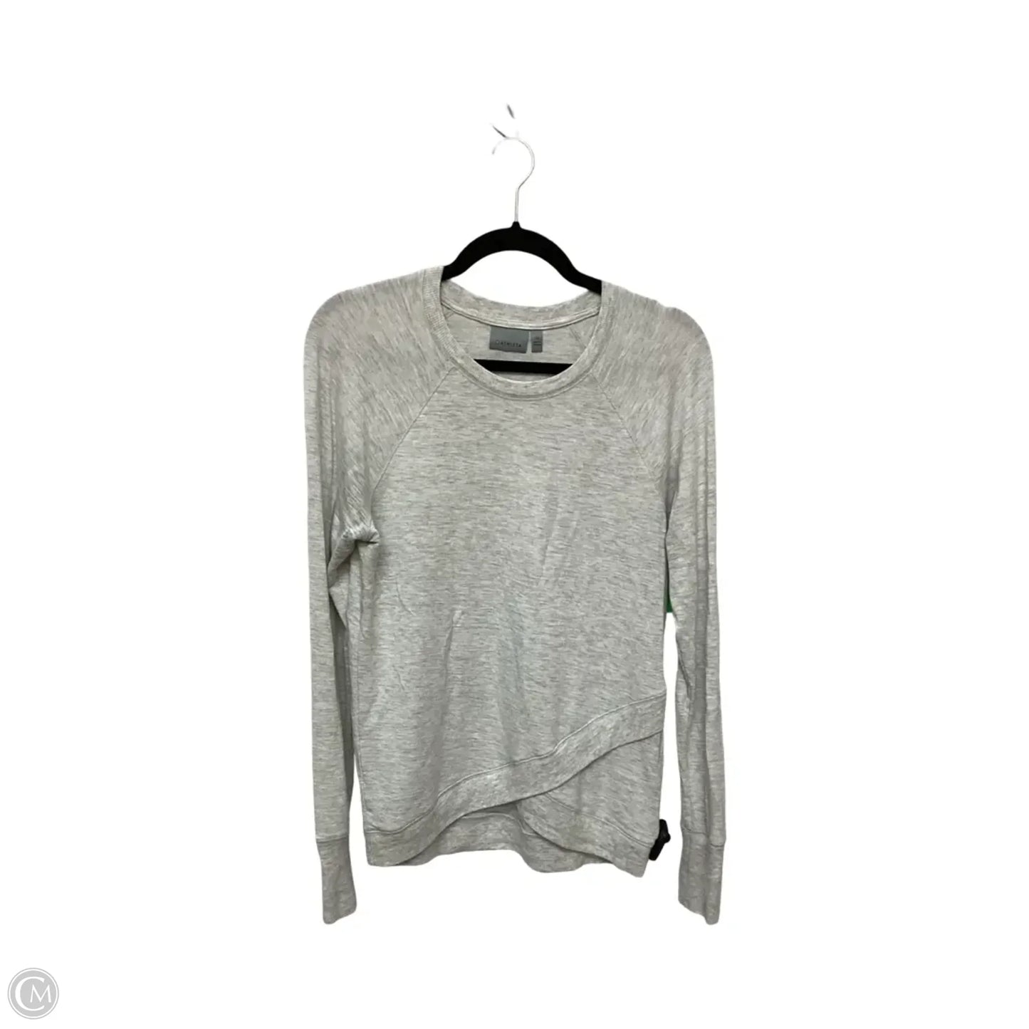 Athletic Top Long Sleeve Crewneck By Athleta In Grey, Size: Xs