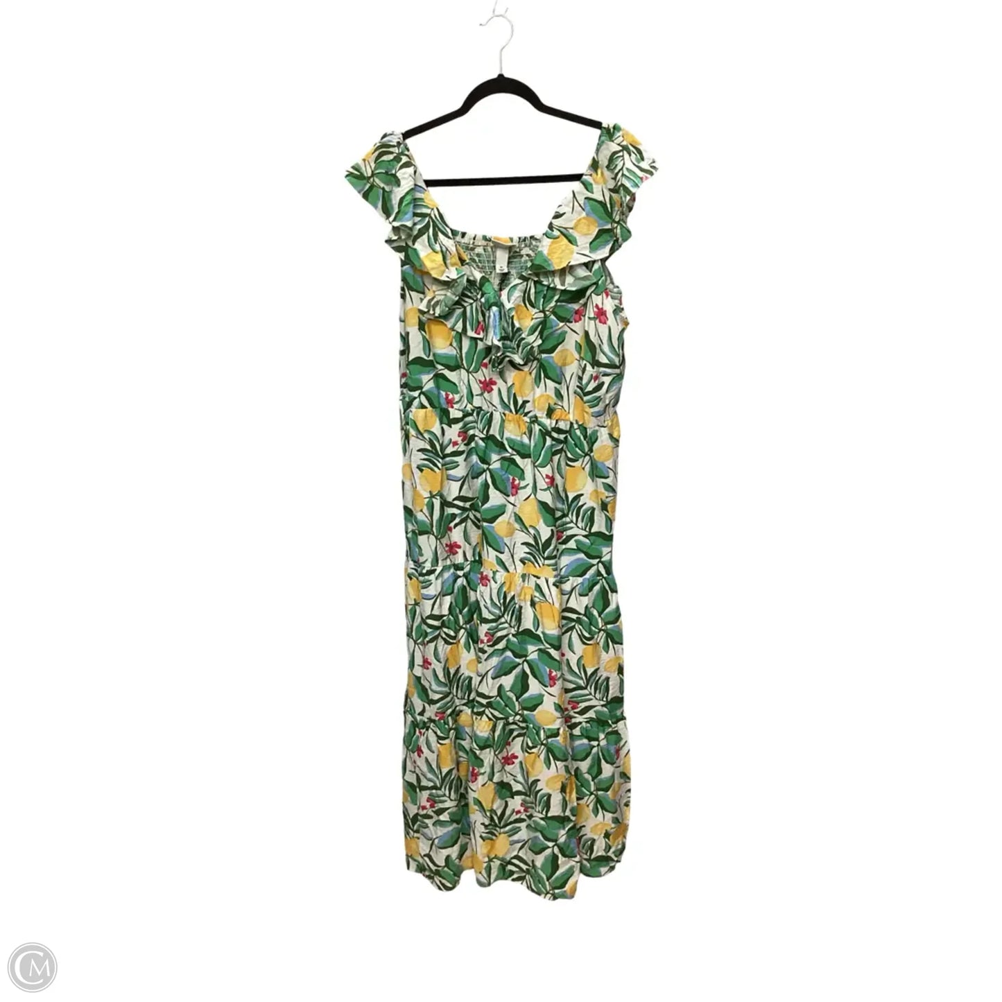 Dress Casual Maxi By Ava & Viv In Green, Size: 1x