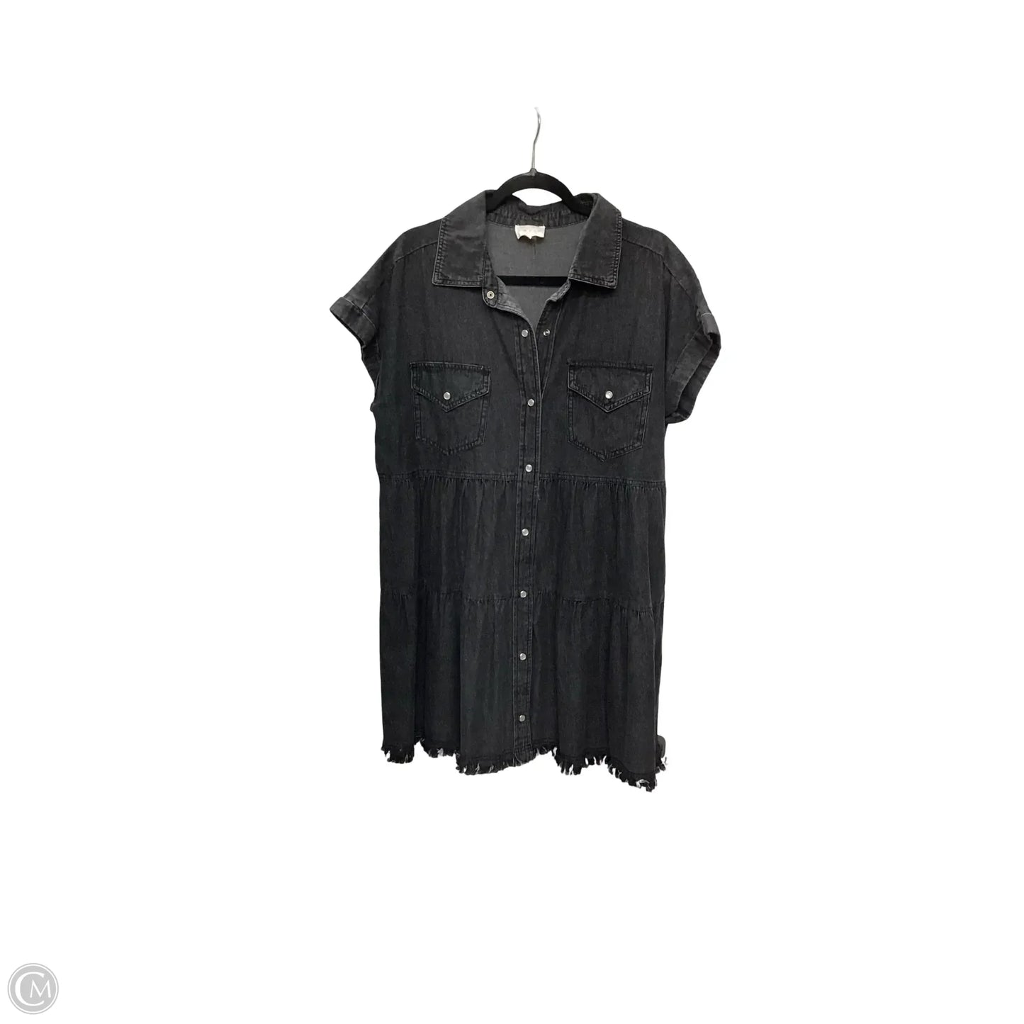 Dress Casual Short By Entro In Black Denim, Size: L