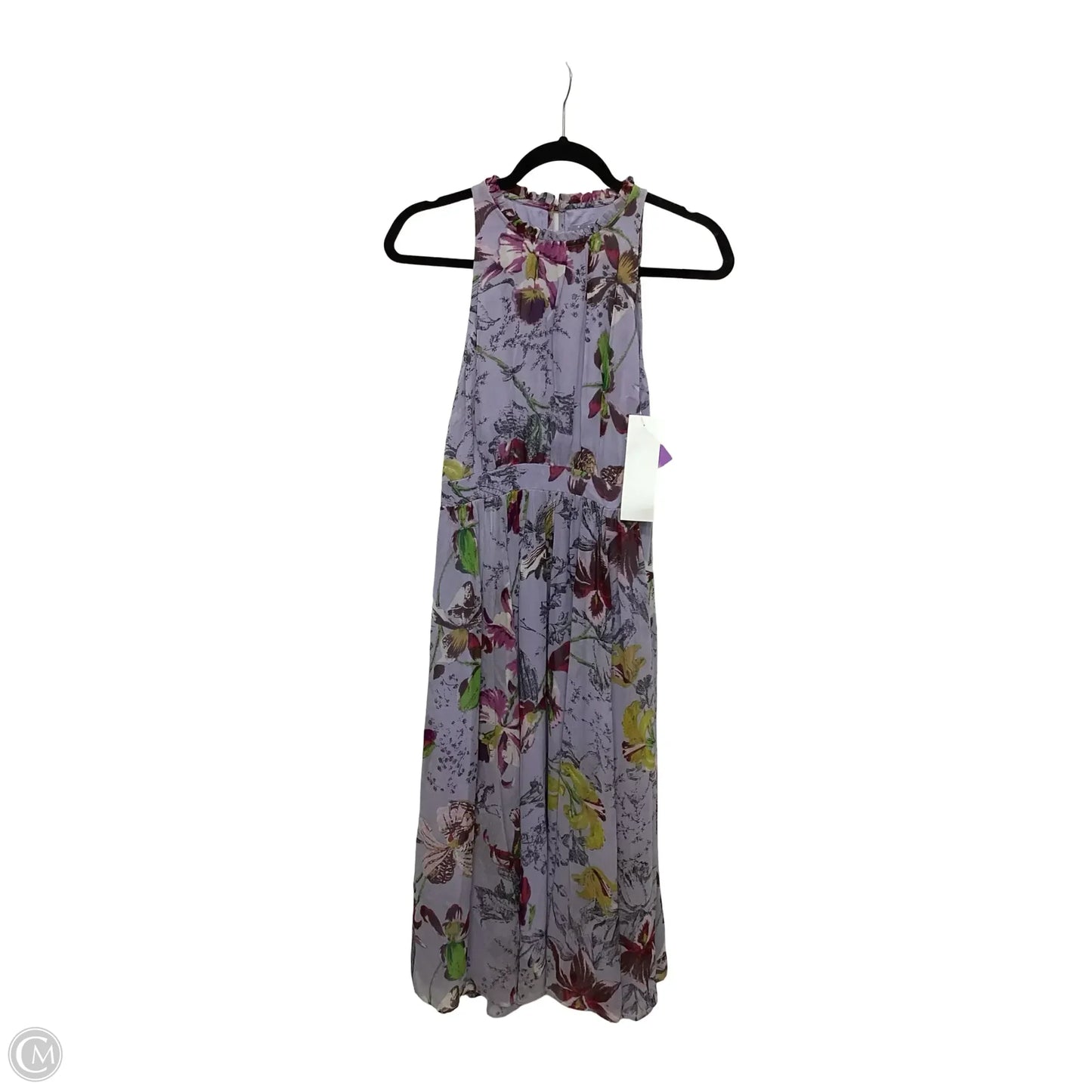 Dress Casual Midi By Anthropologie In Purple, Size: 0