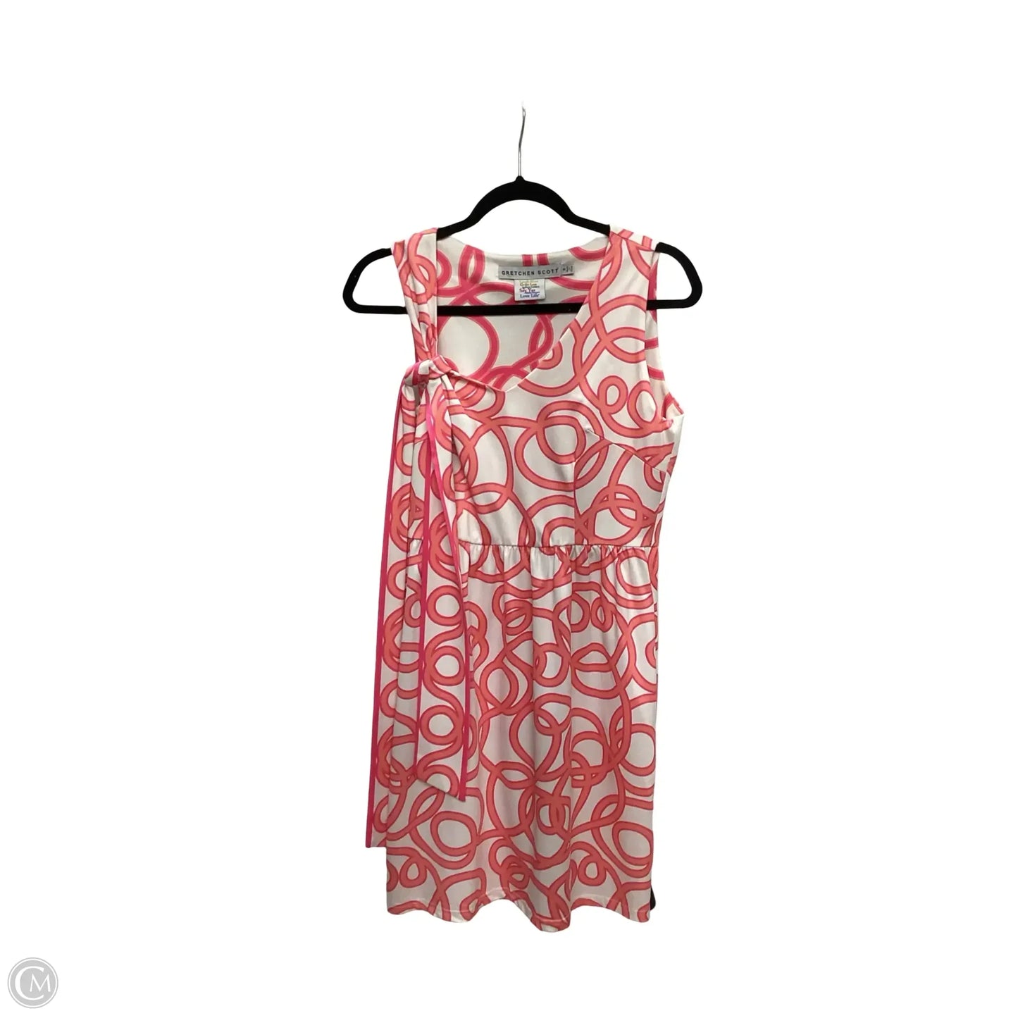 Dress Casual Short By Gretchen Scott In Pink & White, Size: S