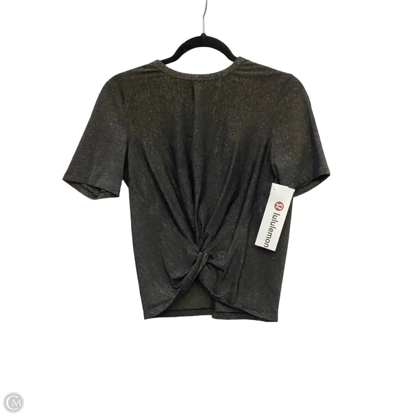Athletic Top Short Sleeve By Lululemon In Gold, Size: 2