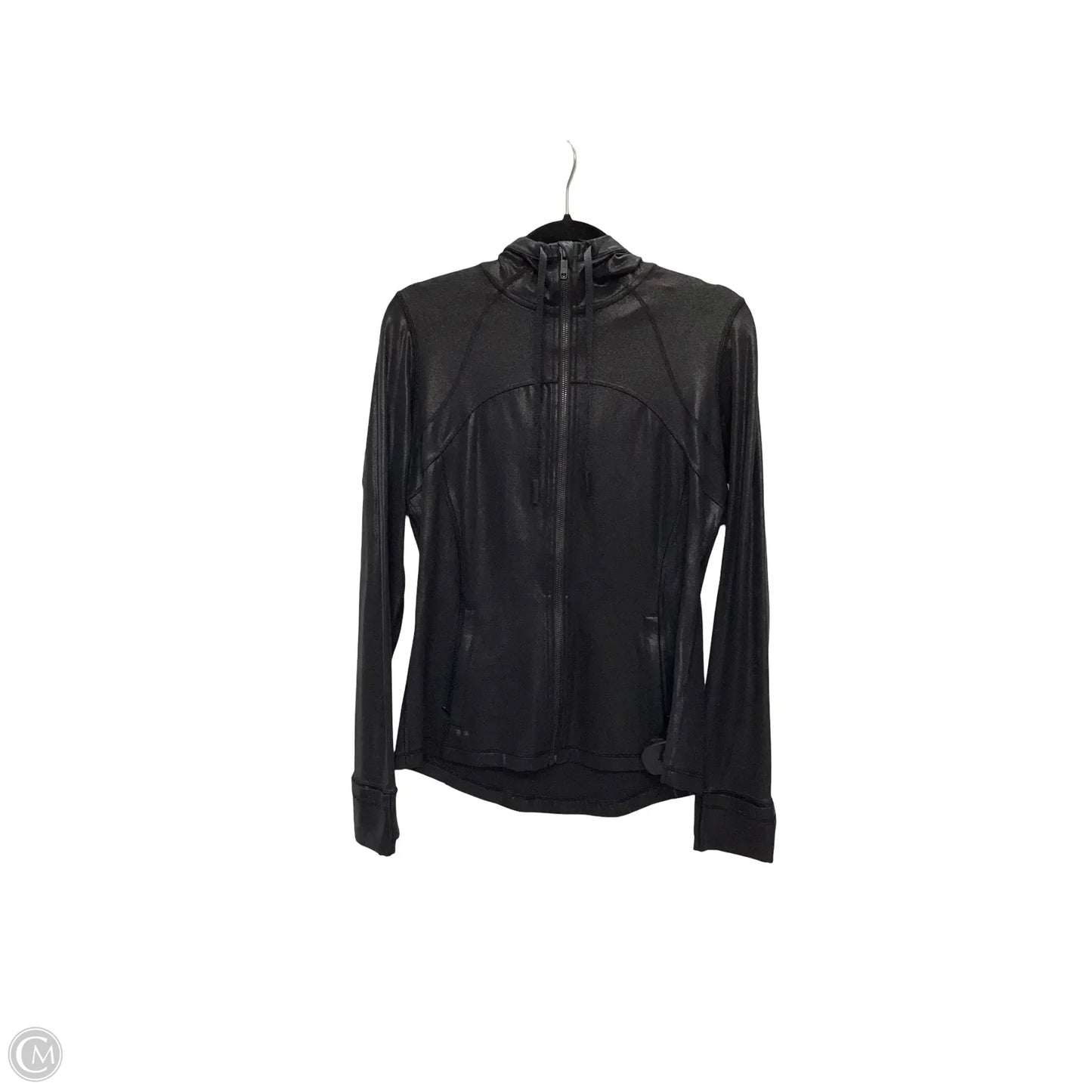 Athletic Jacket By Lululemon In Black, Size: 10