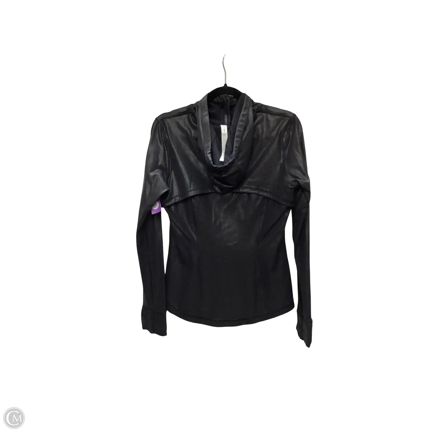 Athletic Jacket By Lululemon In Black, Size: 10