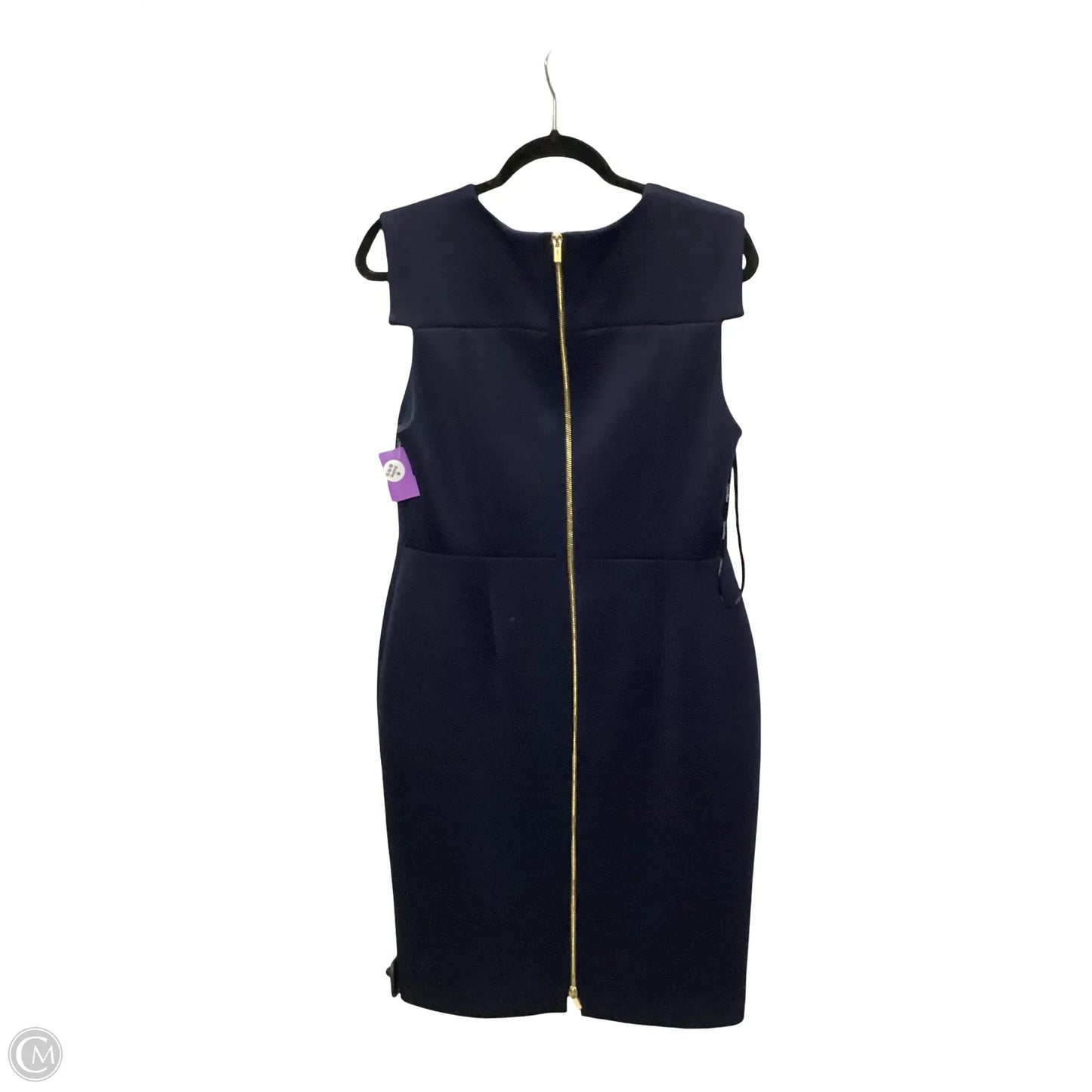 Dress Work By Calvin Klein In Navy, Size: L