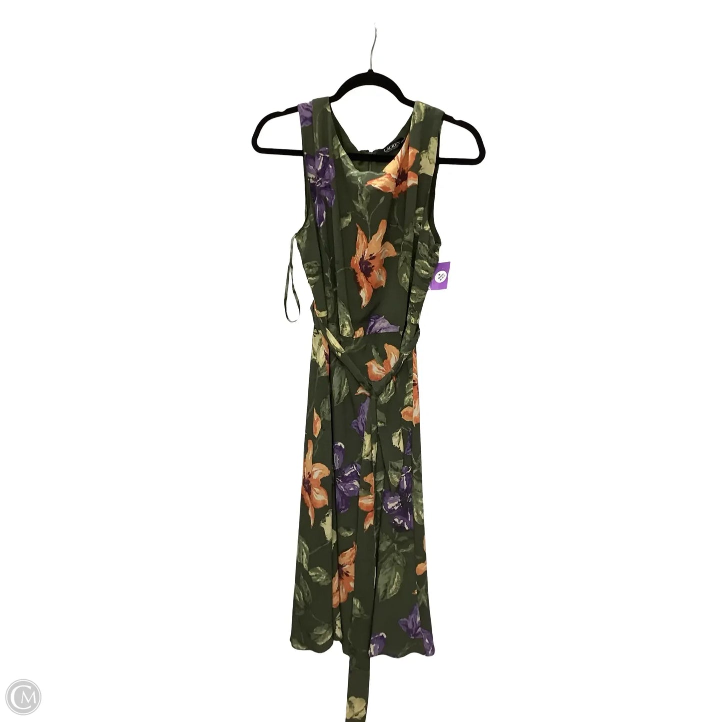 Dress Casual Midi By Lauren By Ralph Lauren In Green, Size: Xl