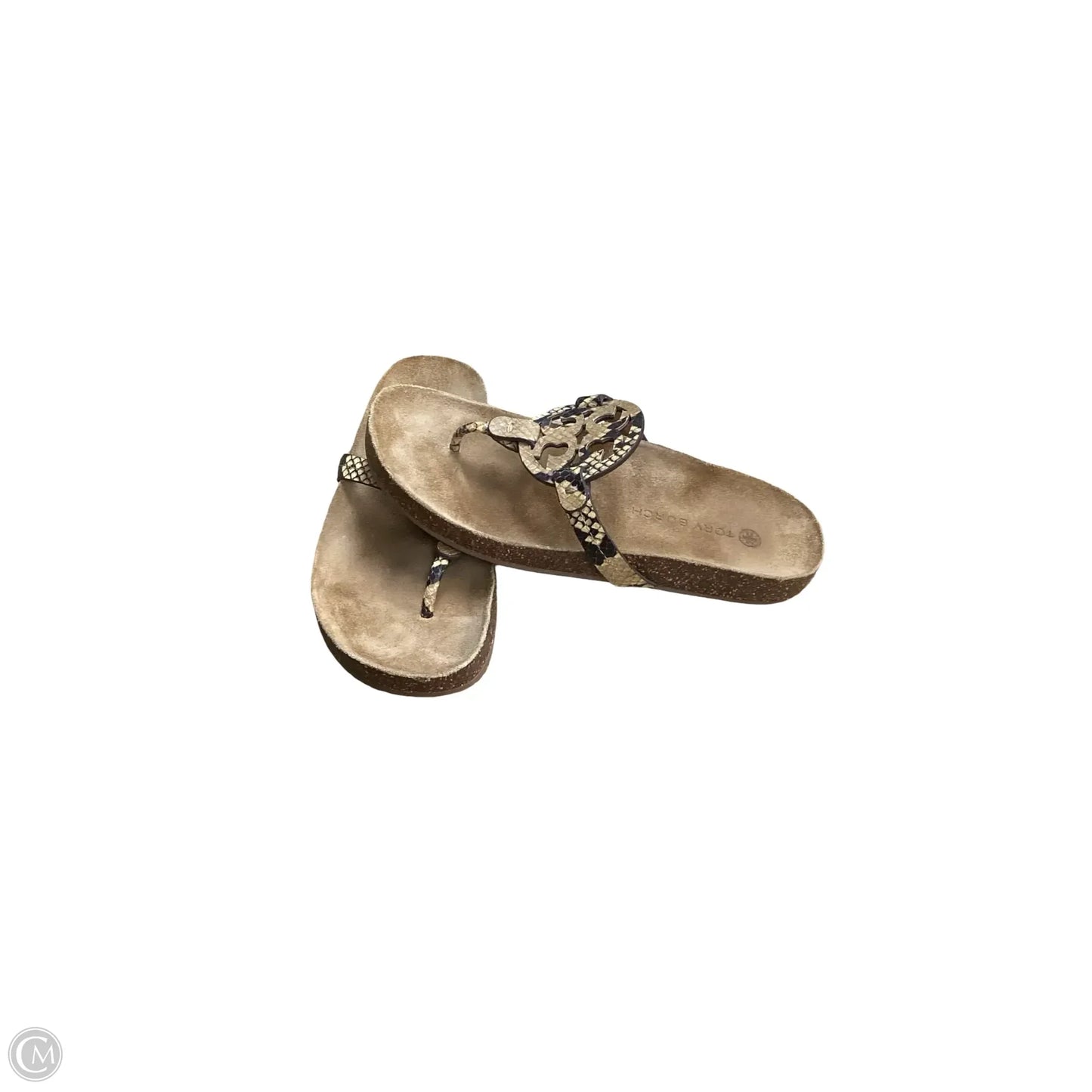 Sandals Designer By Tory Burch In Animal Print, Size: 9