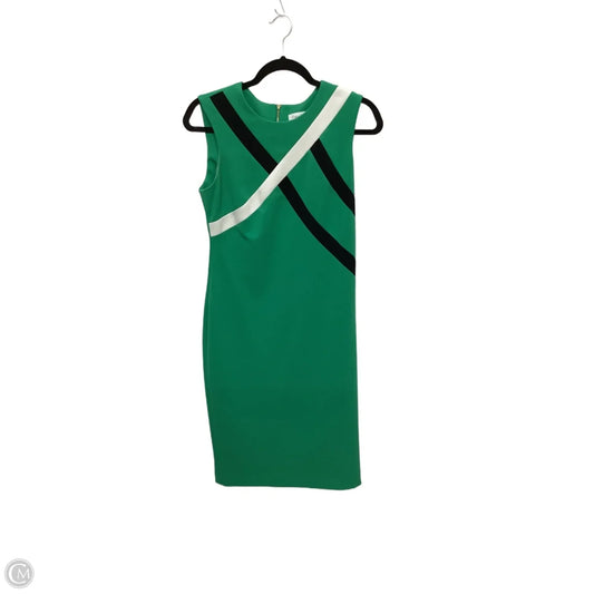 Dress Casual Short By Calvin Klein In Green, Size: 6