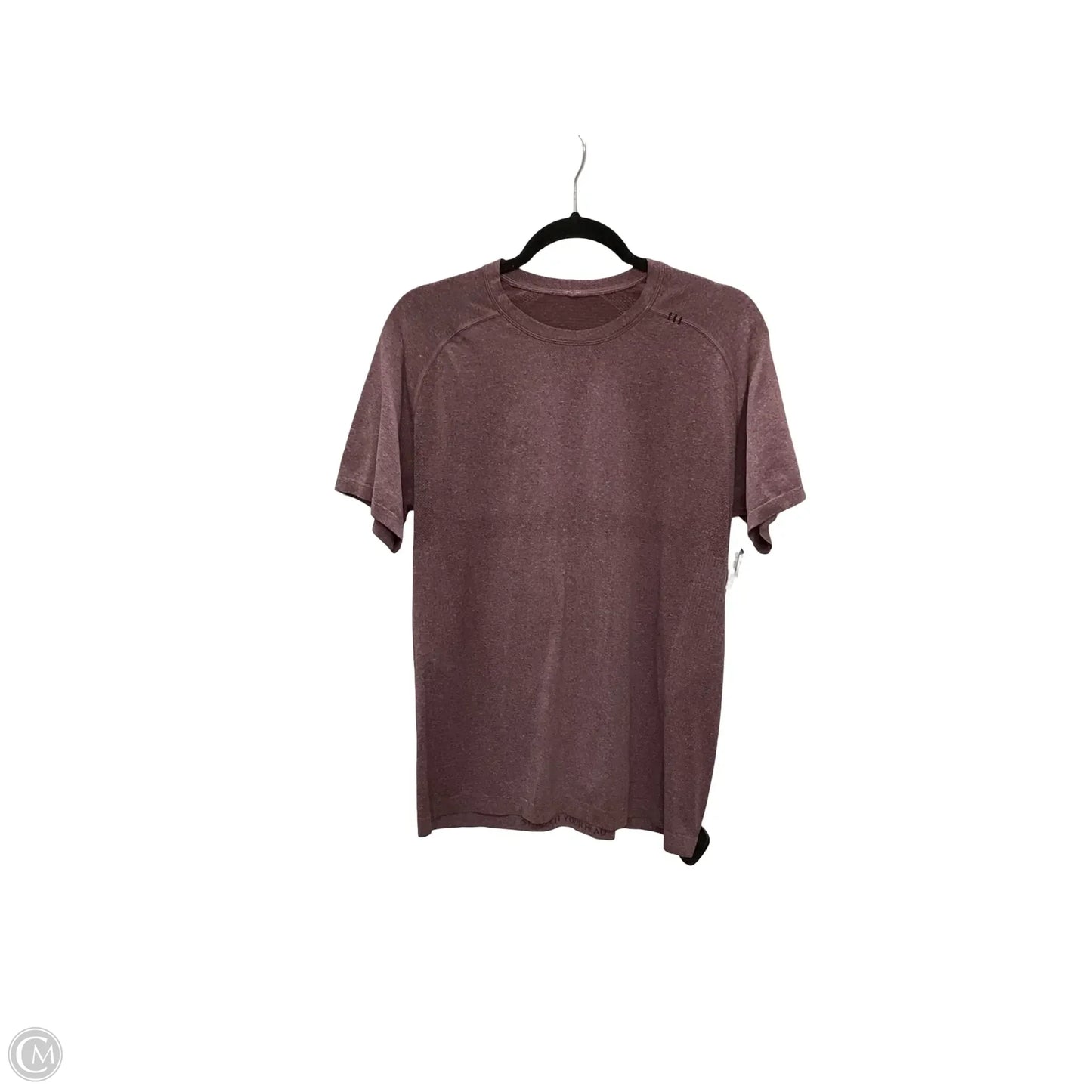 Athletic Top Short Sleeve By Lululemon In Purple, Size: M