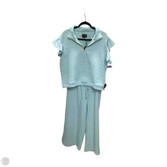 Pants Set 2pc By SSYS The Label In Blue, Size: Xl