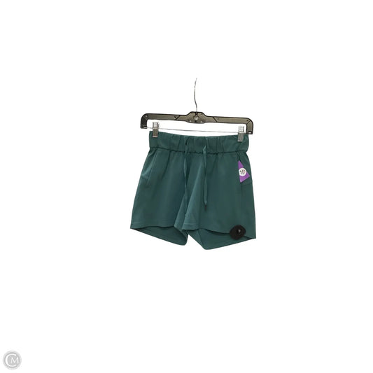 Athletic Shorts By Lululemon In Green, Size: 2