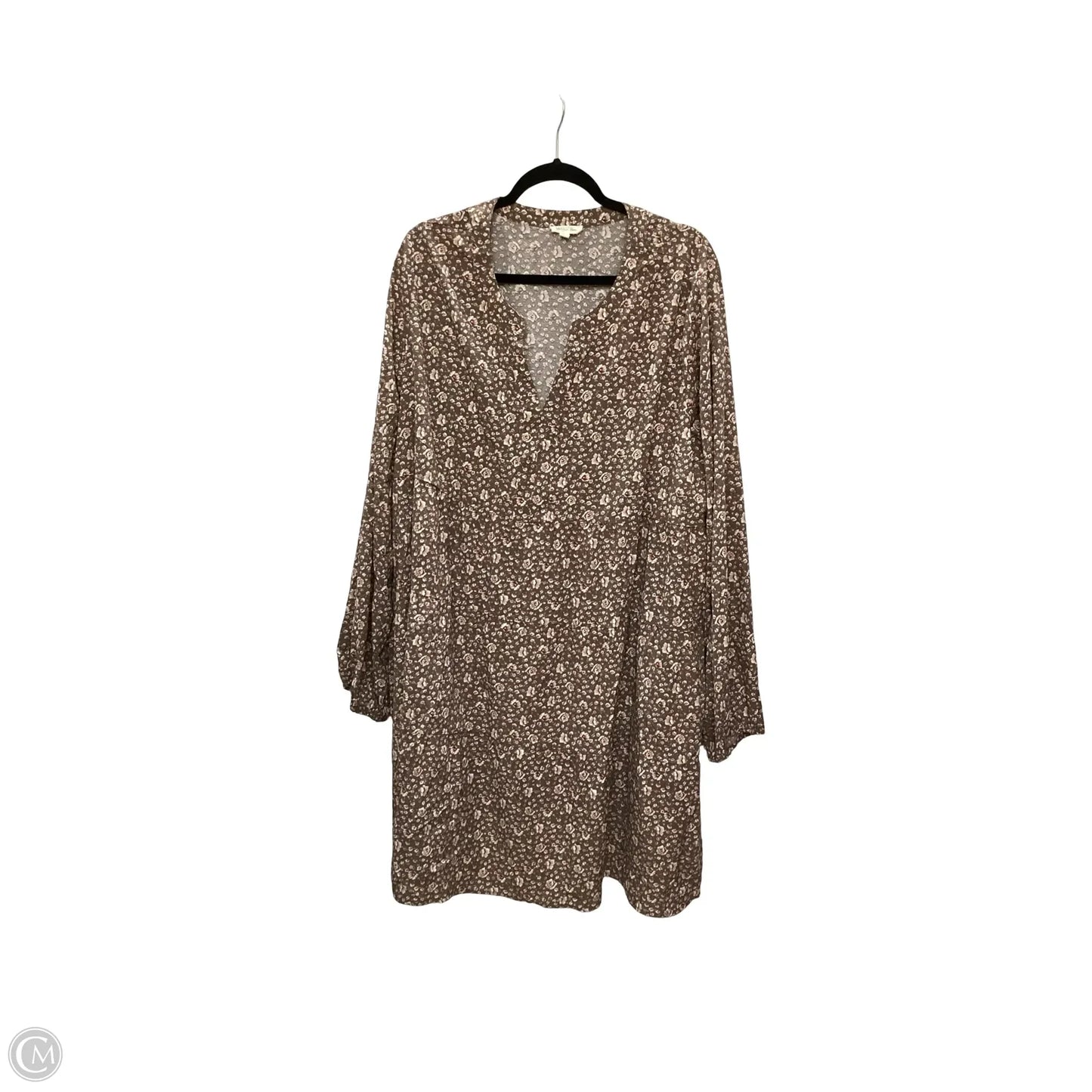 Dress Casual Short By Cotton Bleu In Brown, Size: 3x