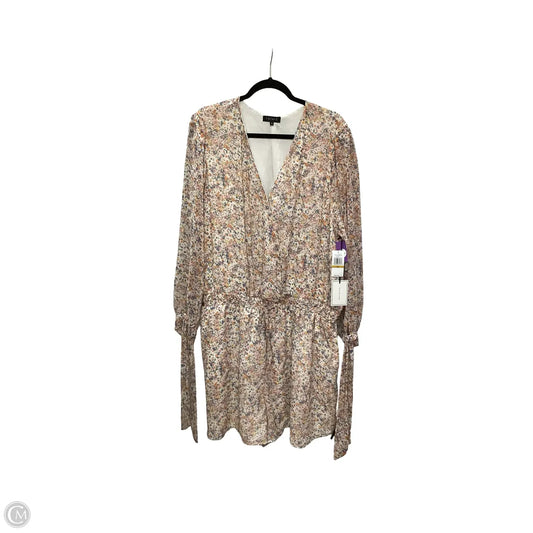 Romper By 1.state In Floral Print, Size: 3x