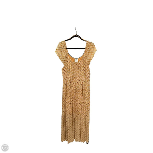 Dress Casual Maxi By Knox Rose In Yellow, Size: Xxl