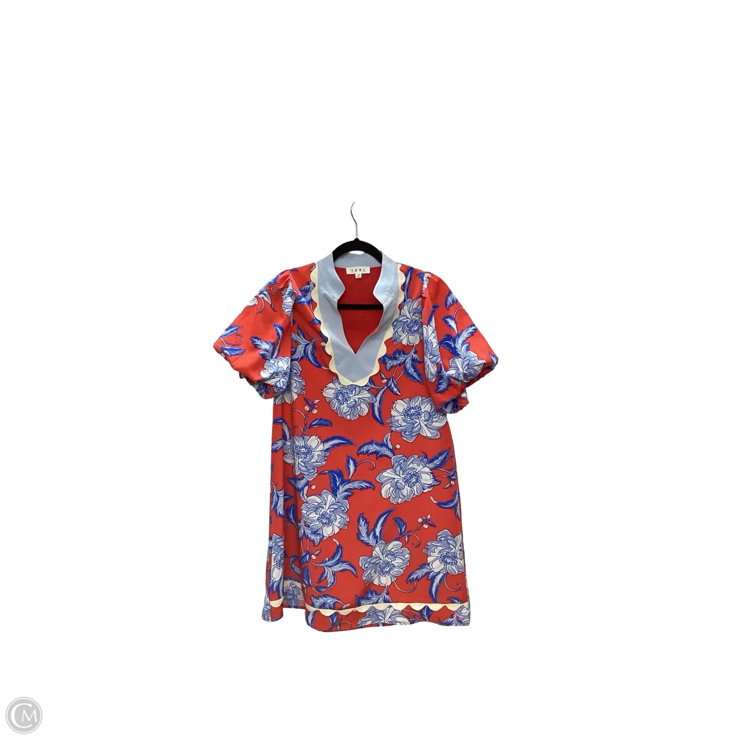 Dress Casual Short By Thml In Blue & Red & White, Size: Xs