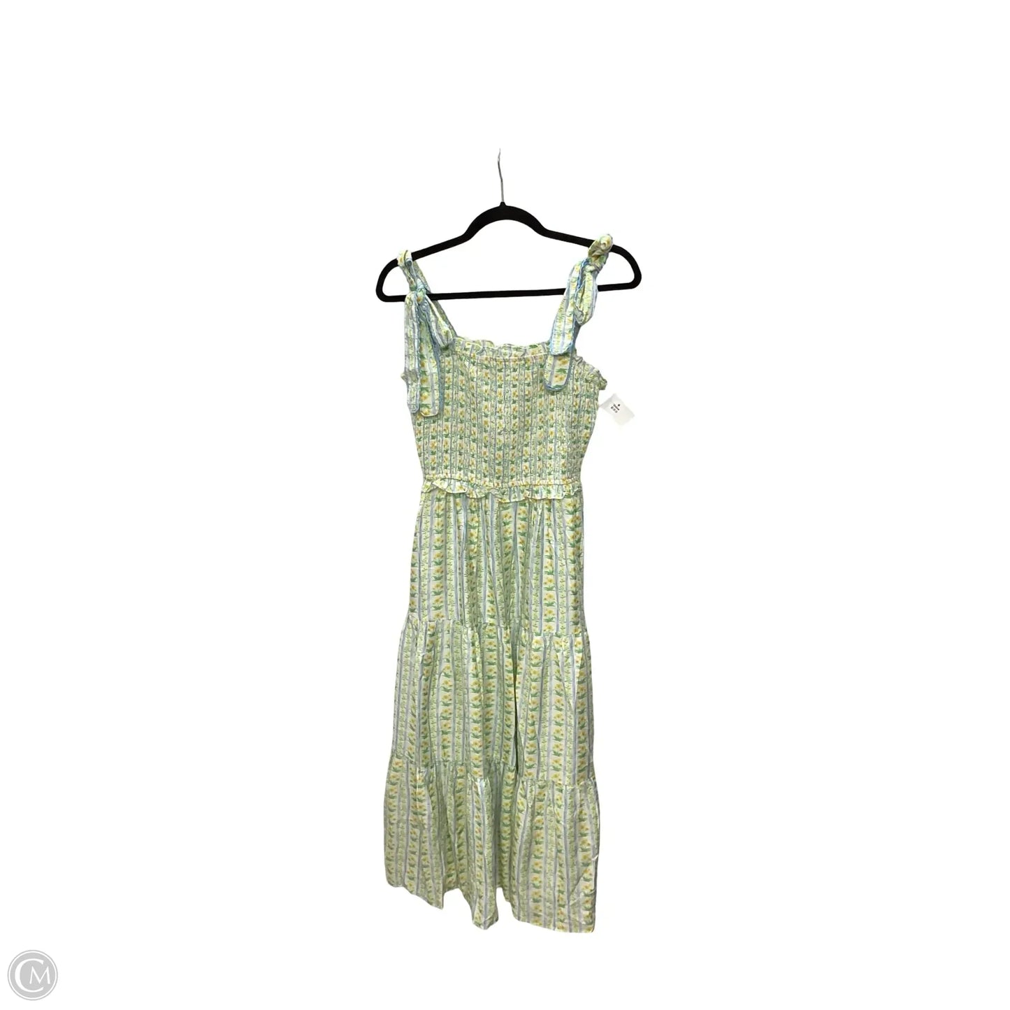 Dress Casual Maxi By Oddi In Blue & Yellow, Size: L
