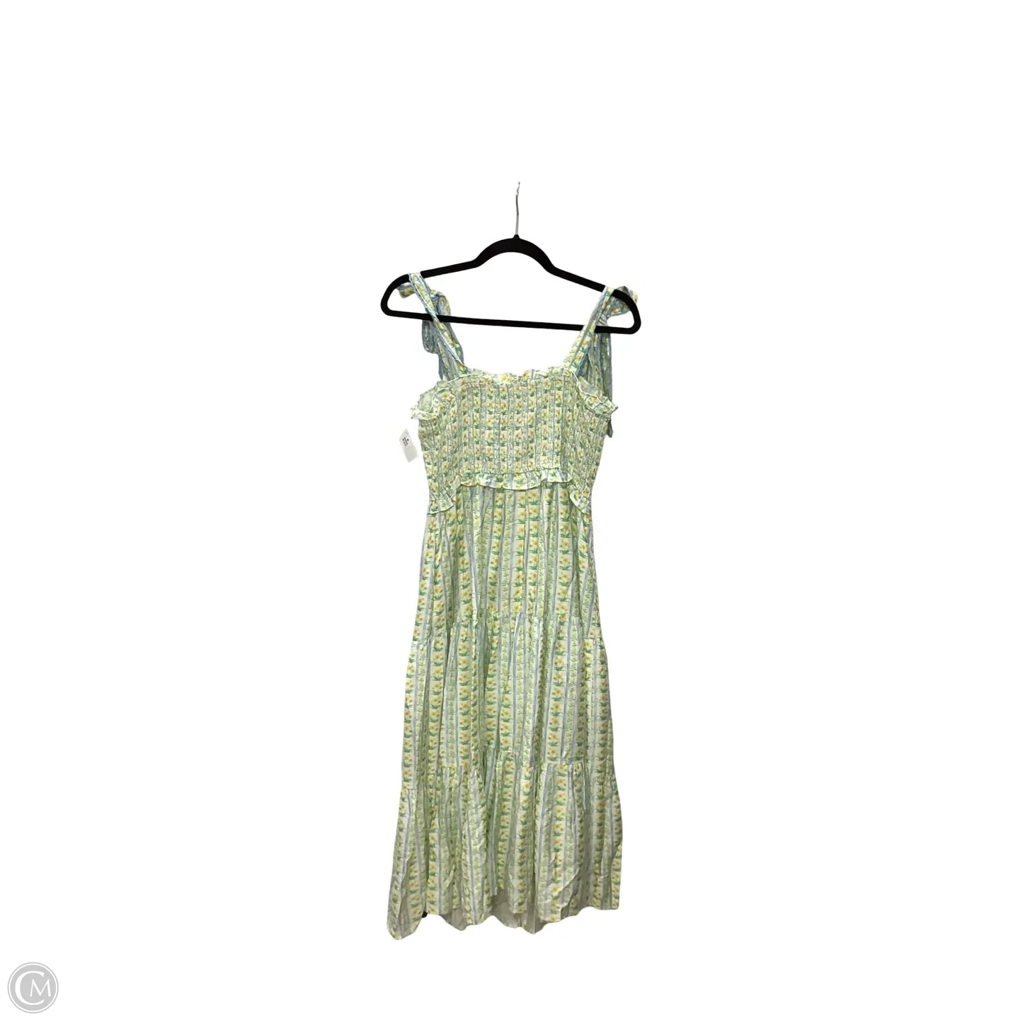 Dress Casual Maxi By Oddi In Blue & Yellow, Size: L