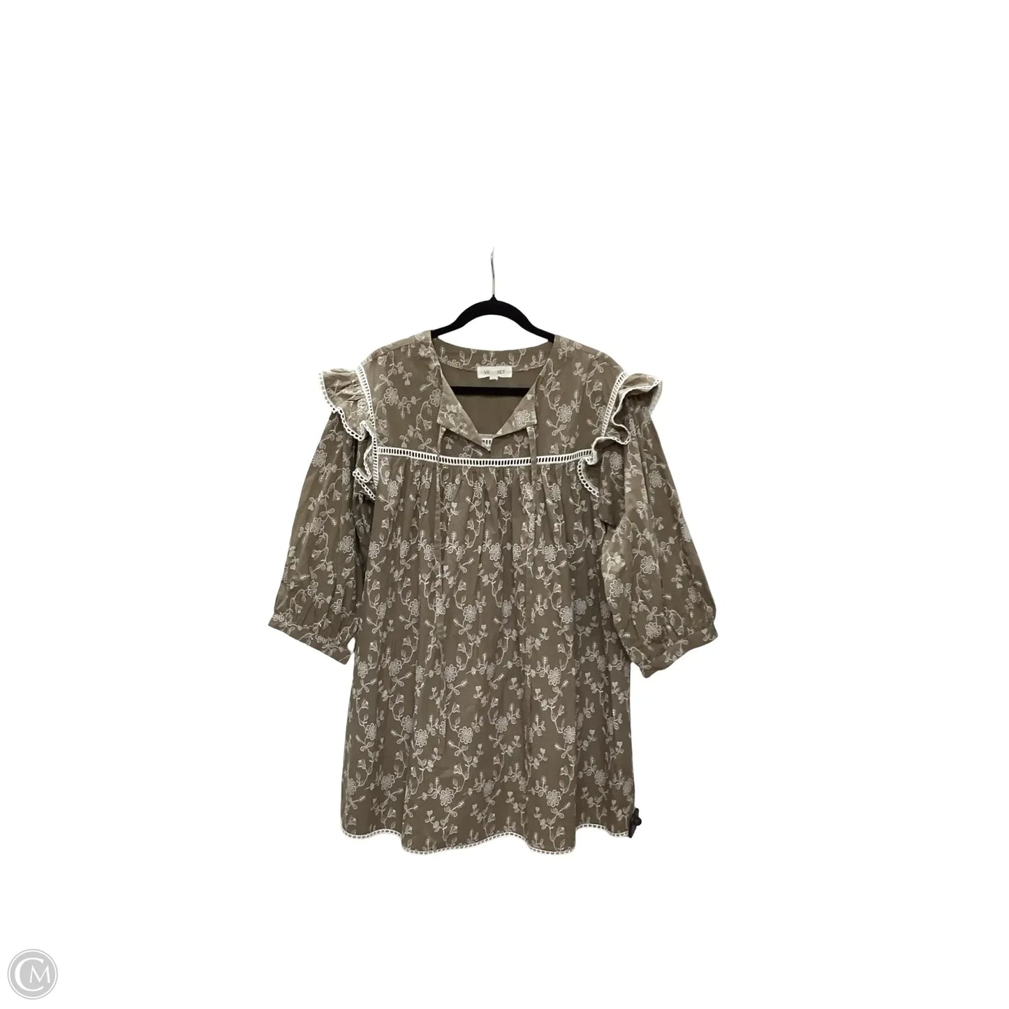 Dress Casual Short By Vervet In Brown, Size: M