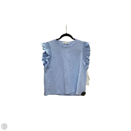 Blouse Sleeveless By English Factory In Blue, Size: L