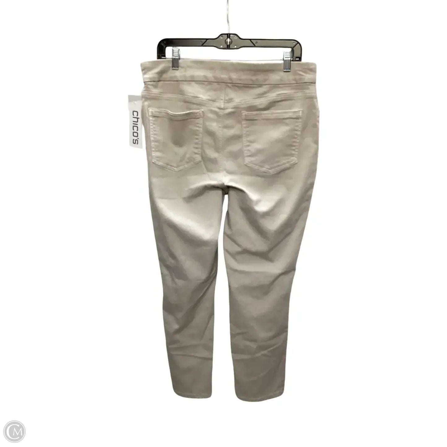 Jeans Skinny By Chicos In Tan, Size: L
