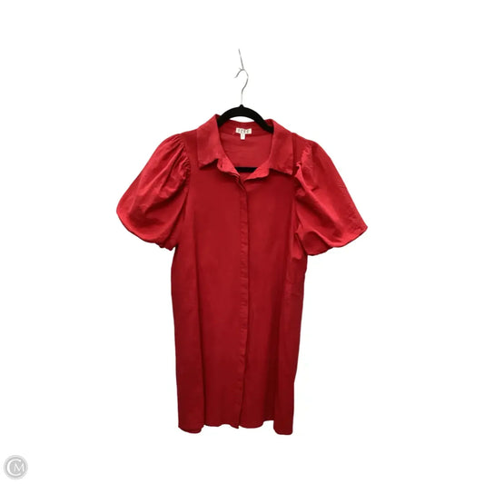 Dress Casual Short By Tcec In Red, Size: L