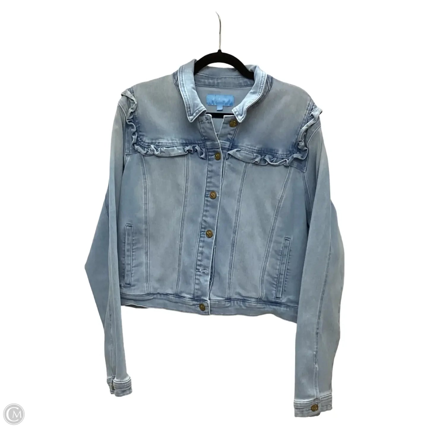 Jacket Denim By Draper James In Blue Denim, Size: Xxl