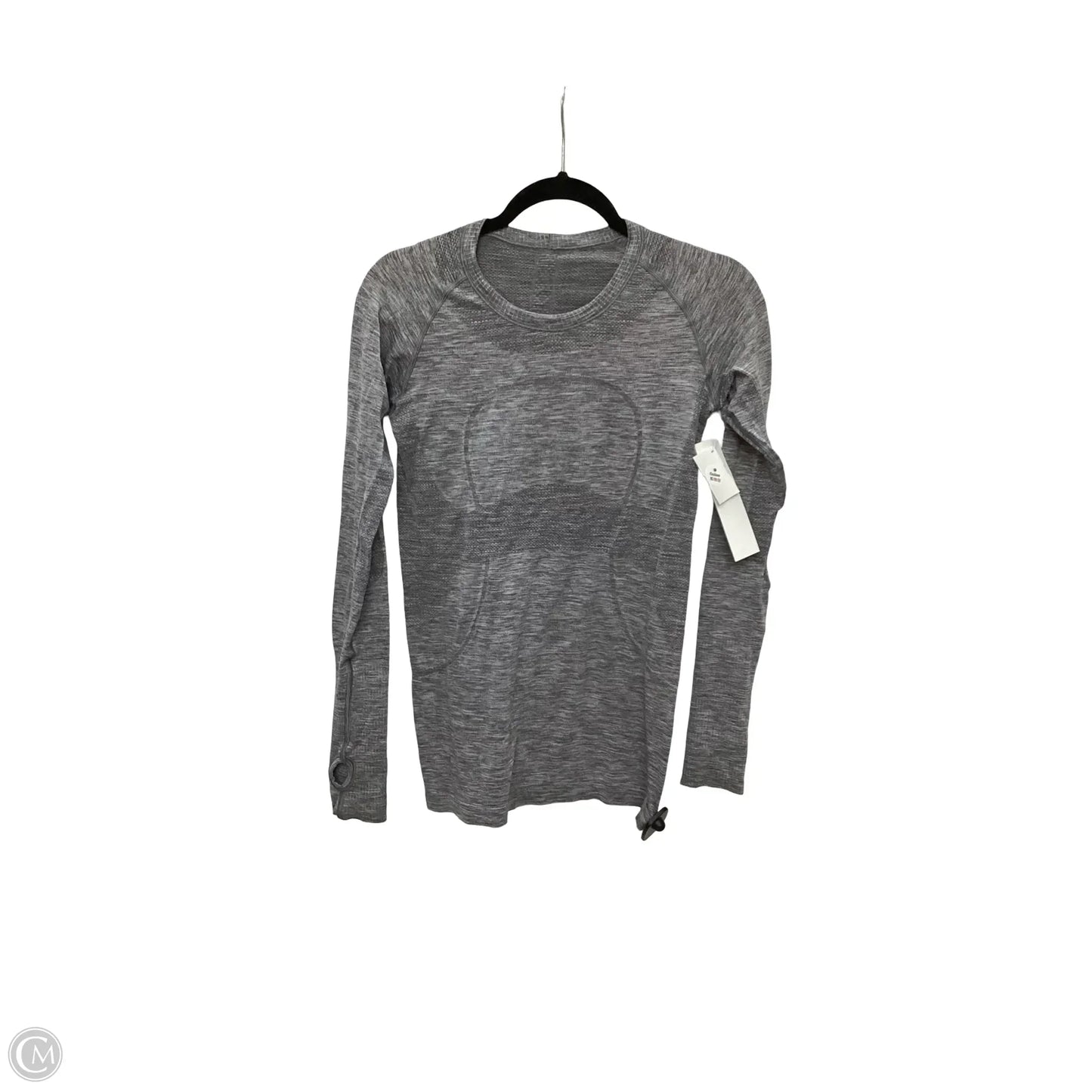 Athletic Top Long Sleeve Crewneck By Lululemon In Grey, Size: 8