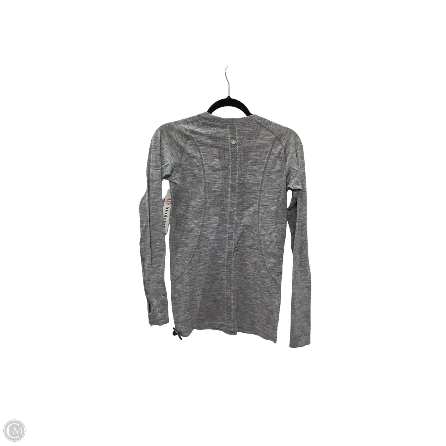 Athletic Top Long Sleeve Crewneck By Lululemon In Grey, Size: 8
