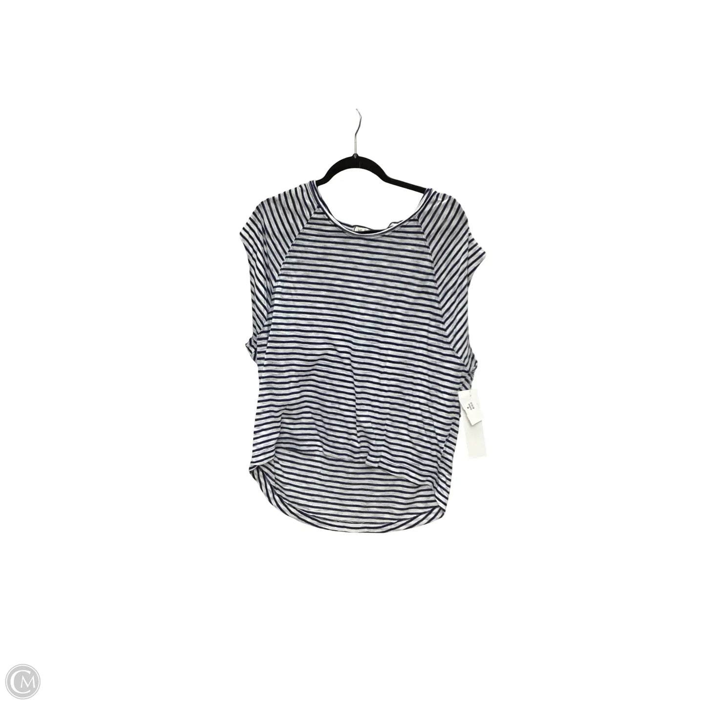 Blouse Short Sleeve By We The Free In Blue & White, Size: Xs