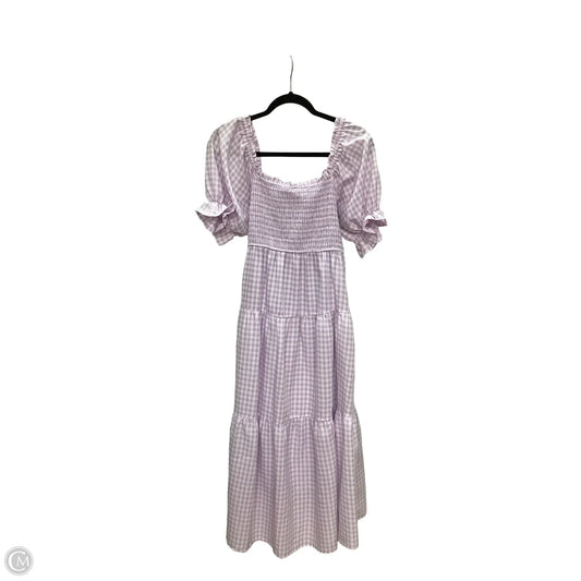 Dress Casual Maxi By &merci In Purple & White, Size: S