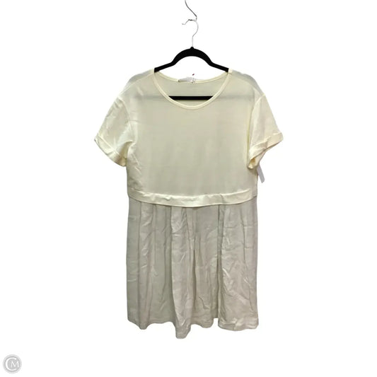 Dress Casual Short By Ces Femme In Cream, Size: L