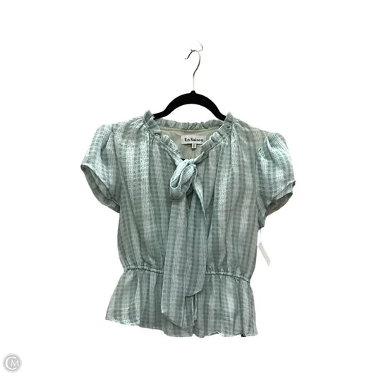 Blouse Short Sleeve By En Saison In Green, Size: S